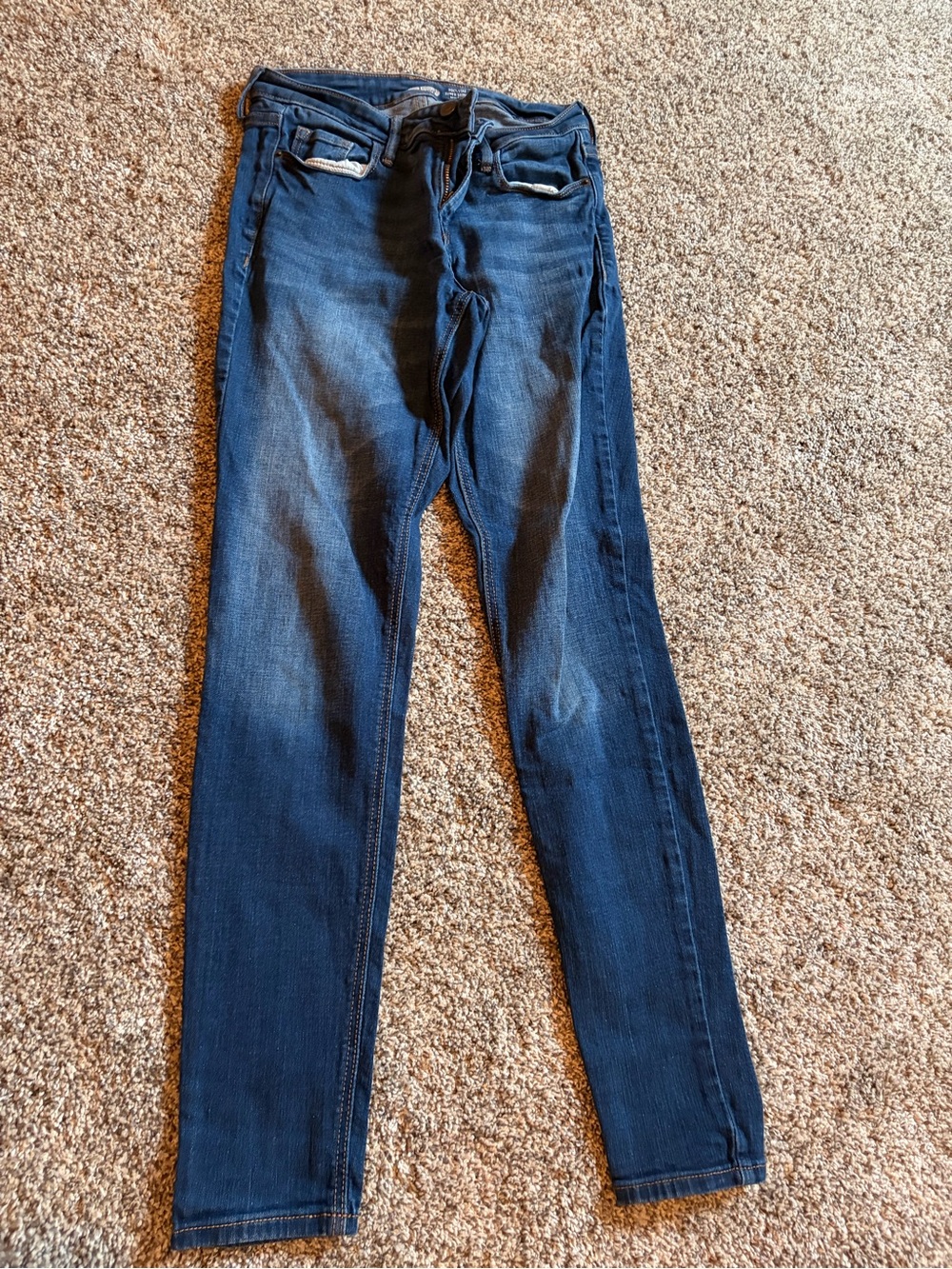 Old Navy Rockstar Dark Blue Ankle Jeans